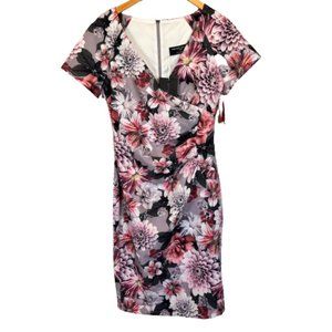 Paper Dolls London Gothic Floral V-Neck Dress NEW Women's Size 6 NWT